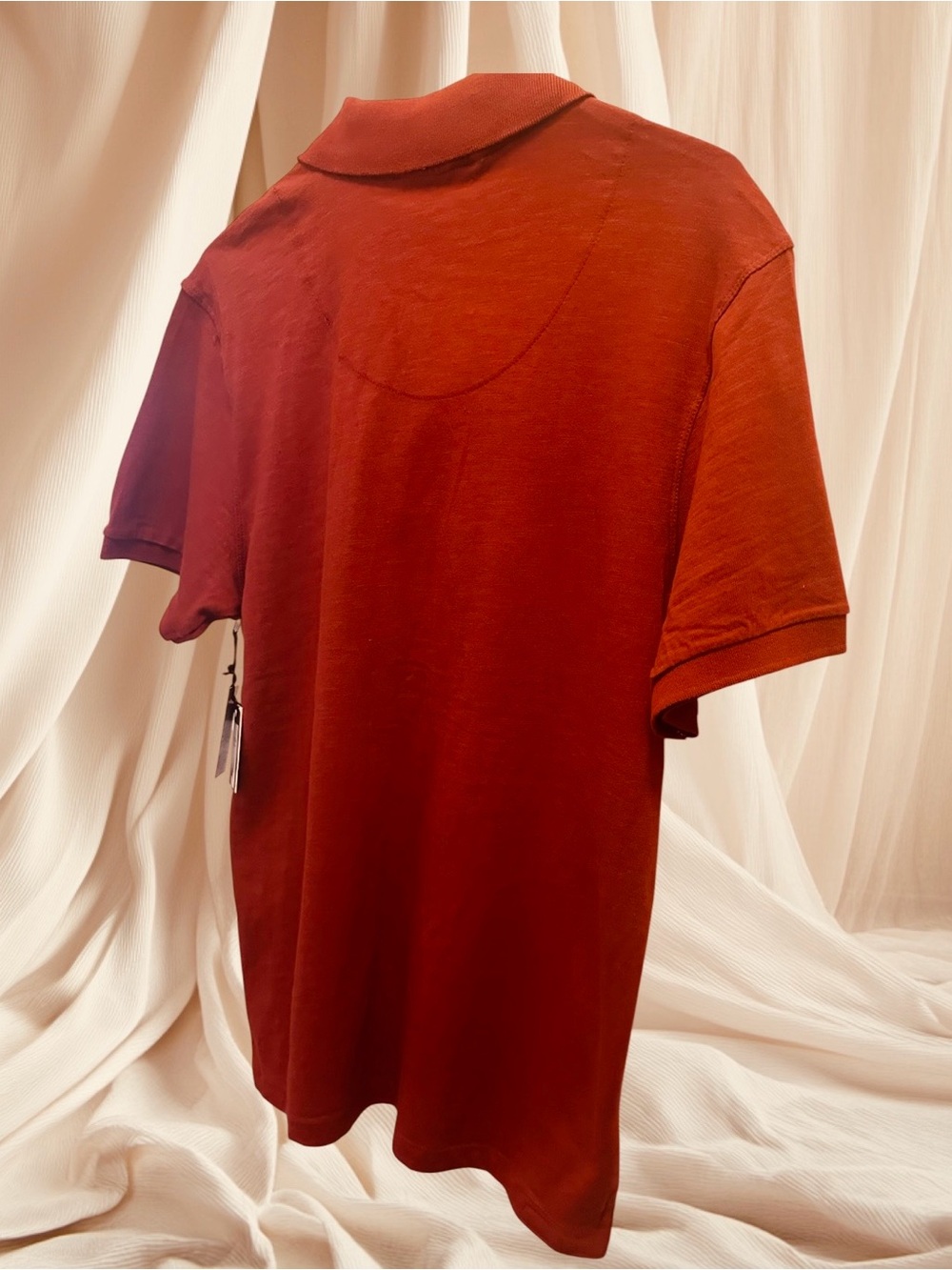 JM Collection Men’s Polo - Deep Rust - Picture 2 of 5